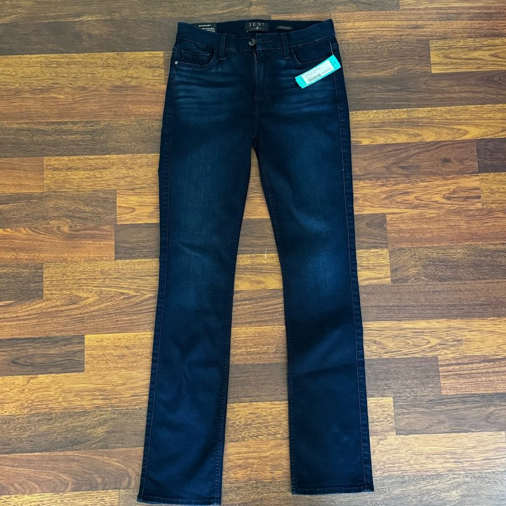 Jen7 by 7 For All Mankind jeans. Size 2. Indigo. Slim straight leg.